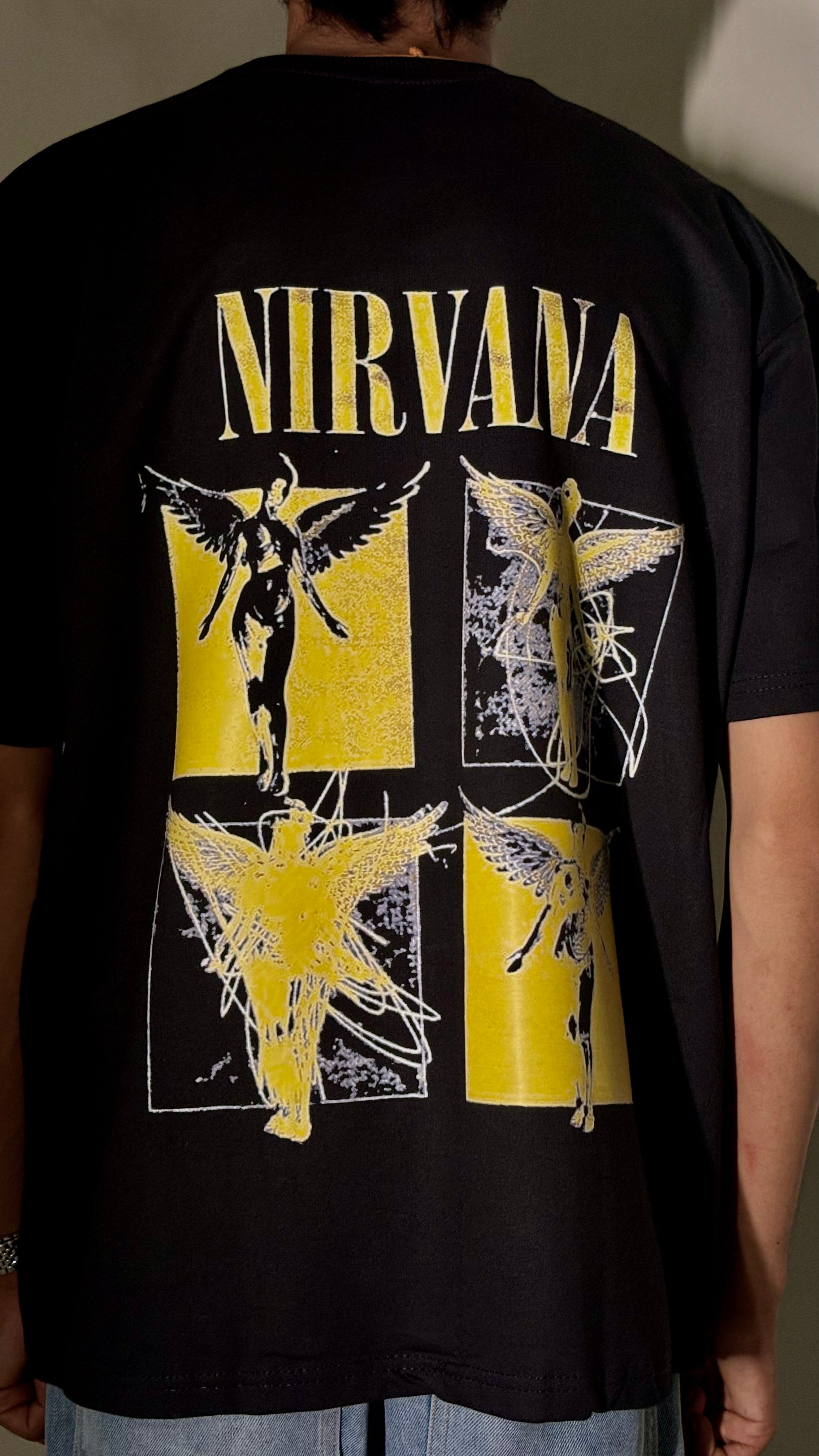 Nirvana trendy oversize graphic t-shirt