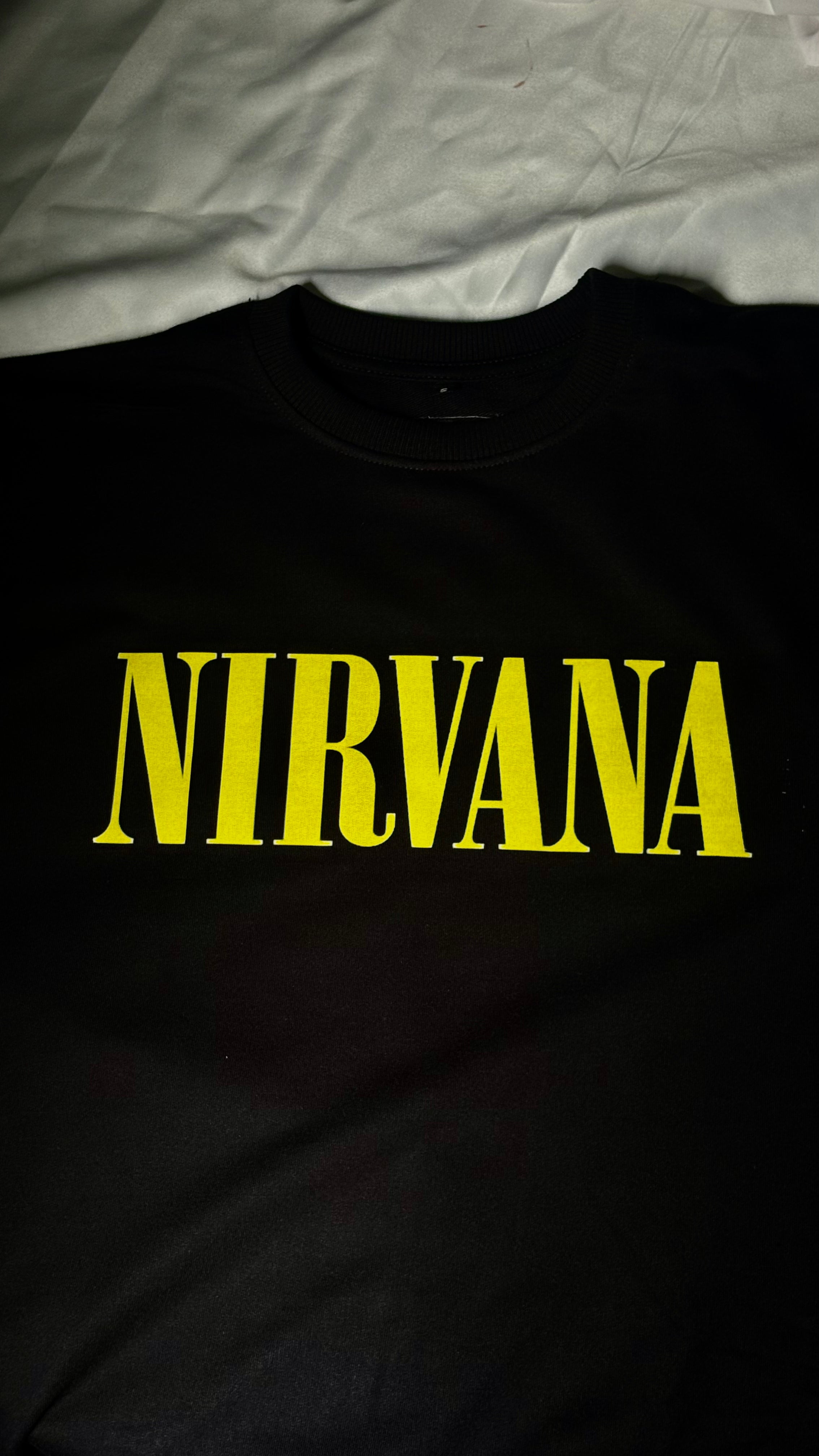 Nirvana trendy oversize graphic t-shirt
