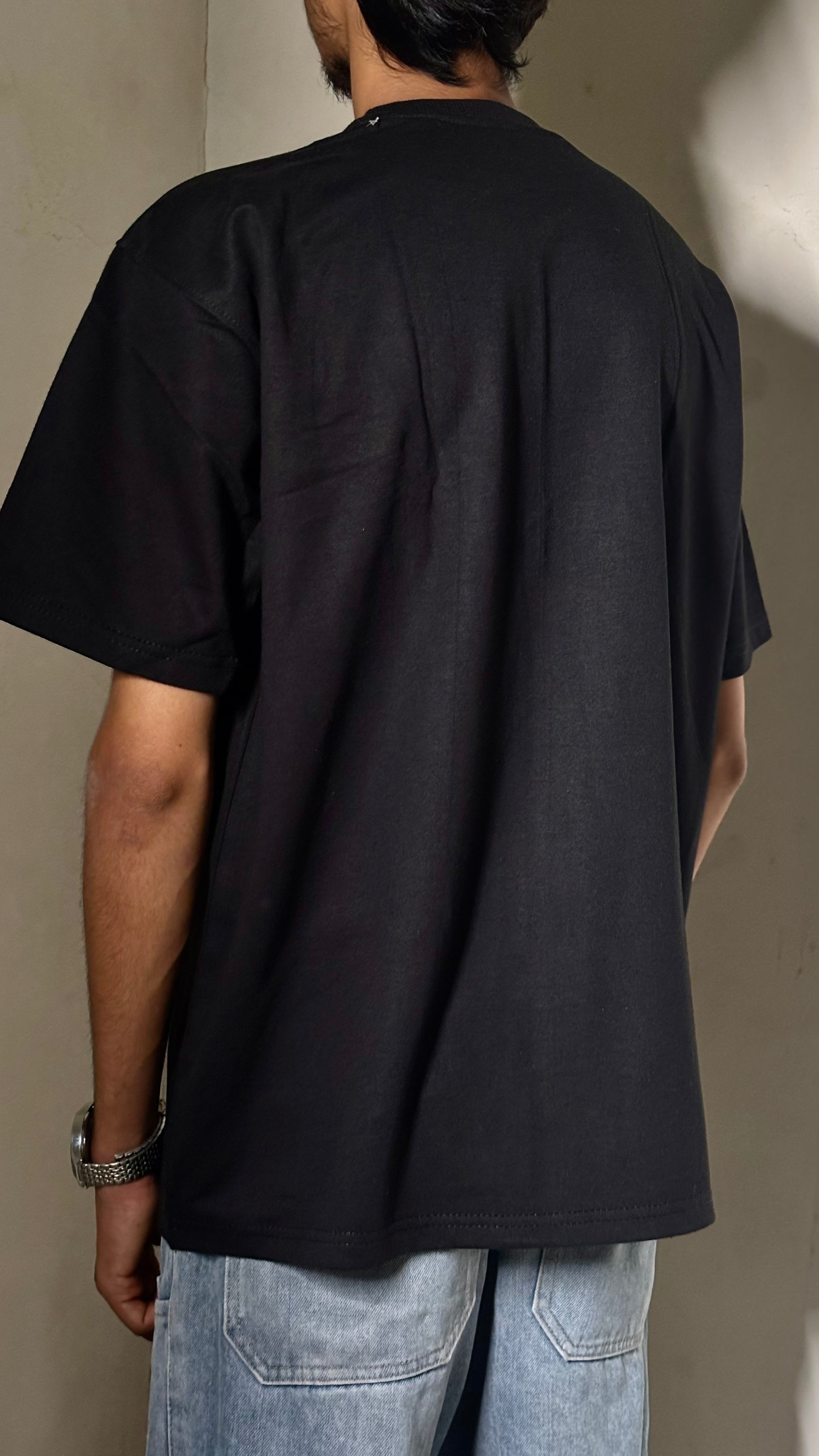 Inspired by pop art only front printed oversize graphic t-shirt