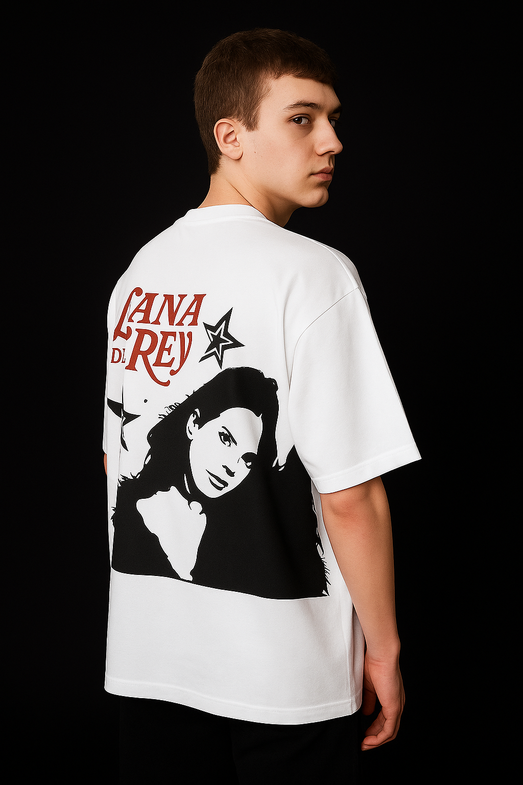 Lana del ray trendy oversized graphics t shirt