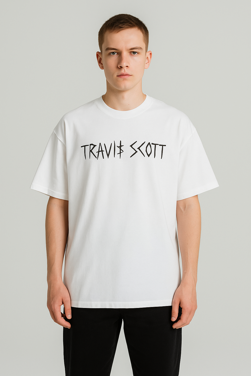 Travis scott oversized graphic t shirt for Ragers fans