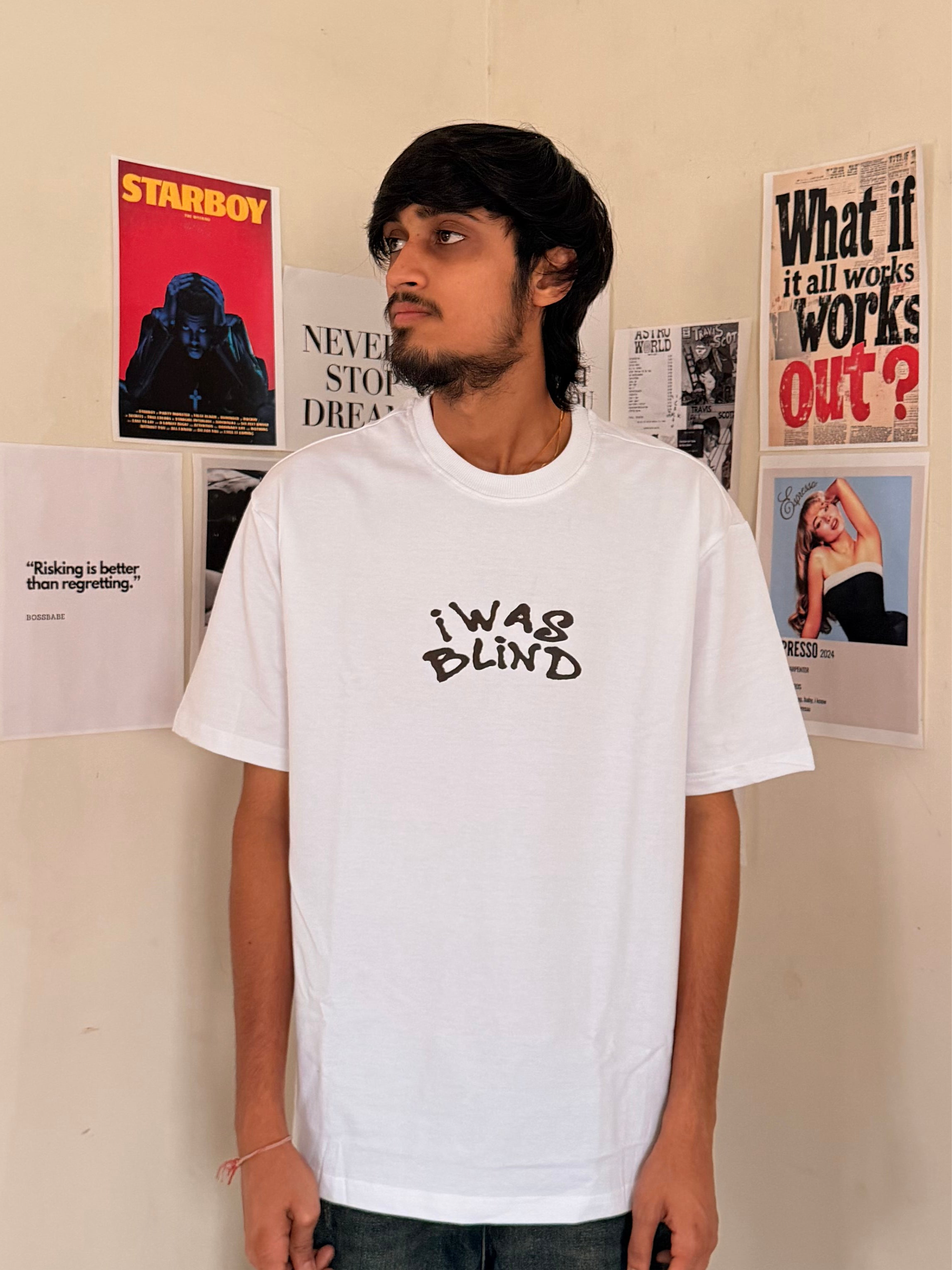 I Was Blind / But Now I See Graphic Oversize T-Shirt